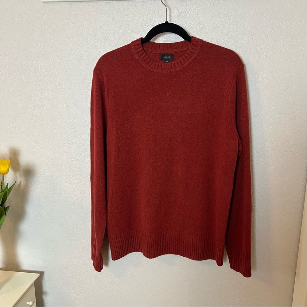 J. Crew Rugged Merino Wool Heather Crewneck Sweater